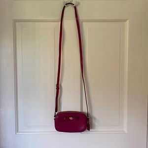 Coach AUTHENTIC F64655 TURNLOCK BOW CROSSBODY SHOULDER BAG LEATHER HANDBAG